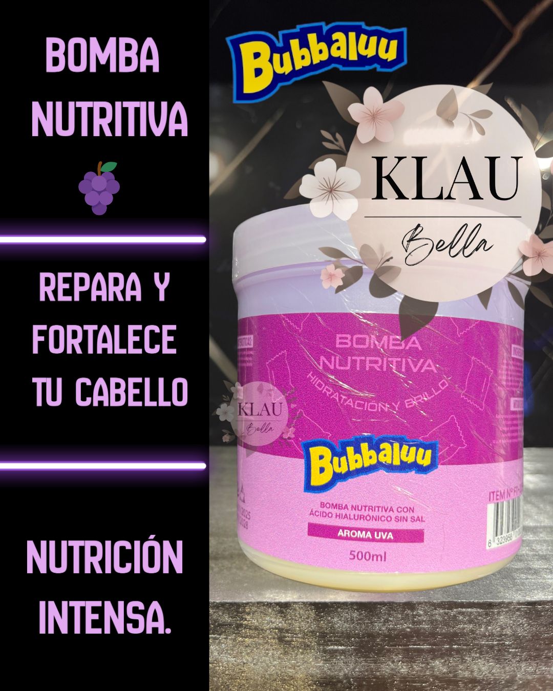 BOMBA NUTRITIVA BUBBALUU 500 ML