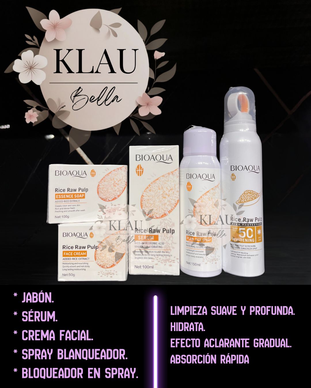 PACK LINEA ARROZ BIOAQUA